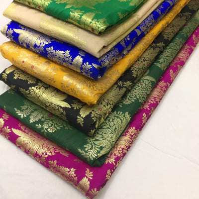 Silk designer brocades