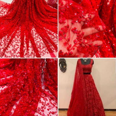 Net red embroidery 0.80 meter cut