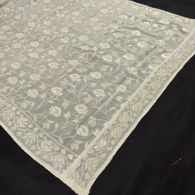 Georgette pailletten Jaal Dupatta, breedte: 37"