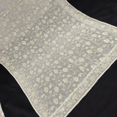 Georgette Sequins Jaal Dupatta , Width : 37"