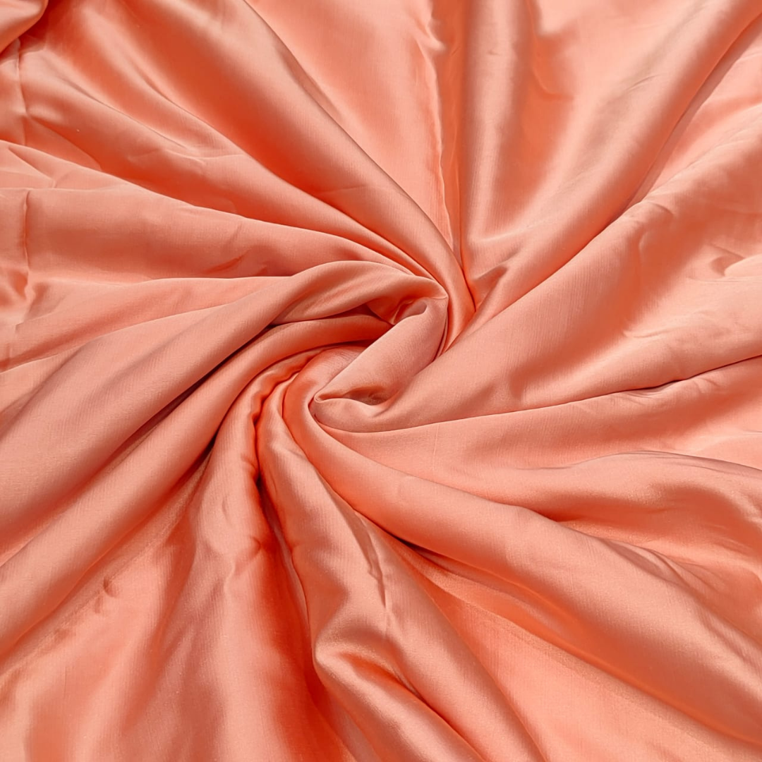 Plain soft satin coloured , Width : 44"