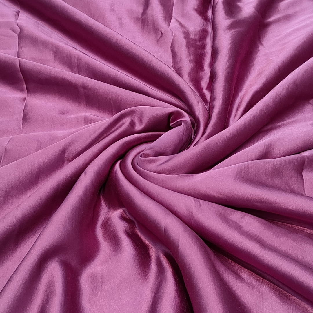 Plain soft satin coloured , Width : 44"